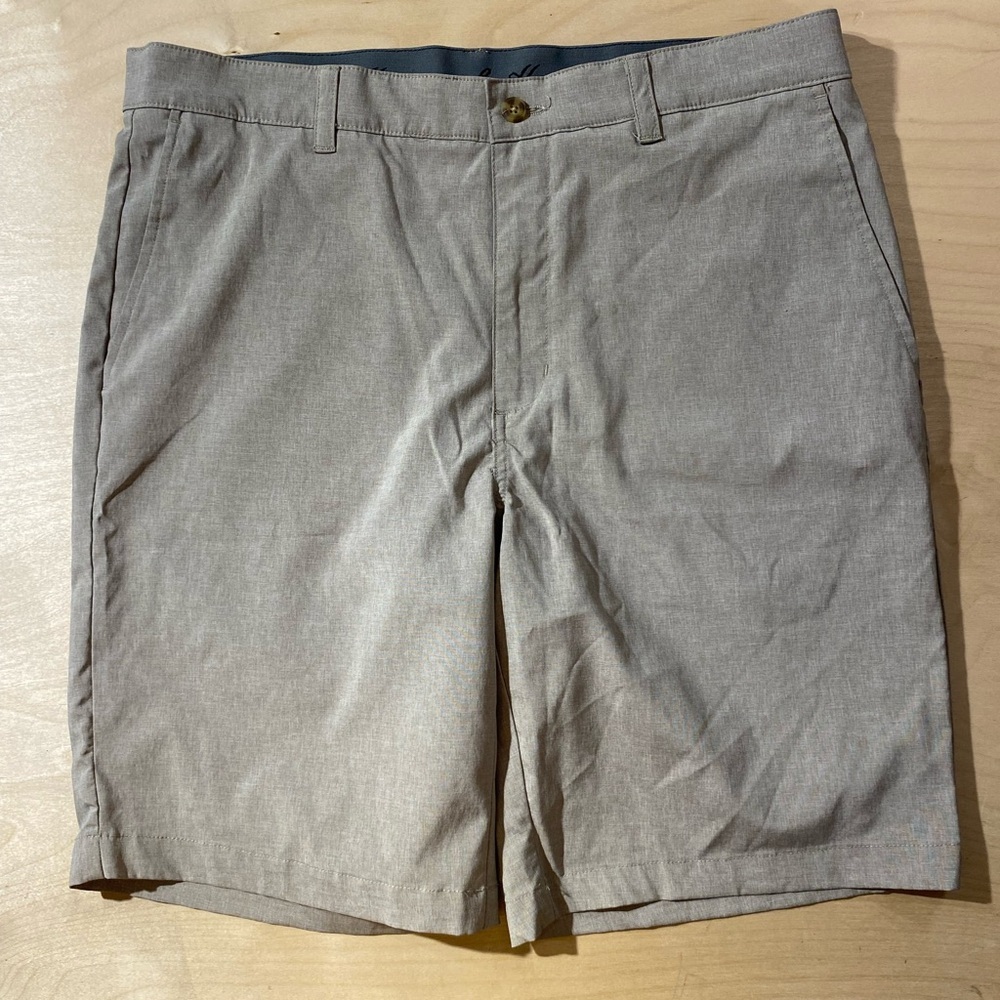 Hogan Tan Flat Front Men's Shorts 34 (OB)